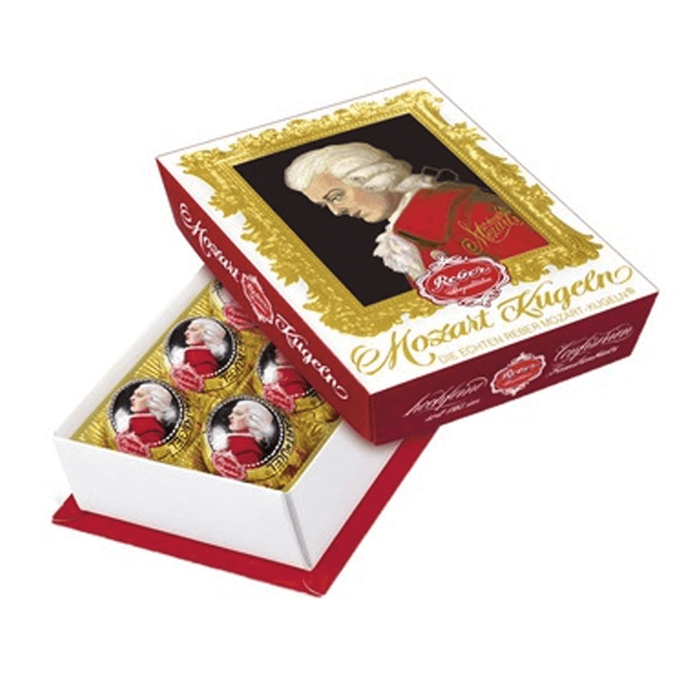 Reber Mozart Kugel Confectionary Portrait box 120g